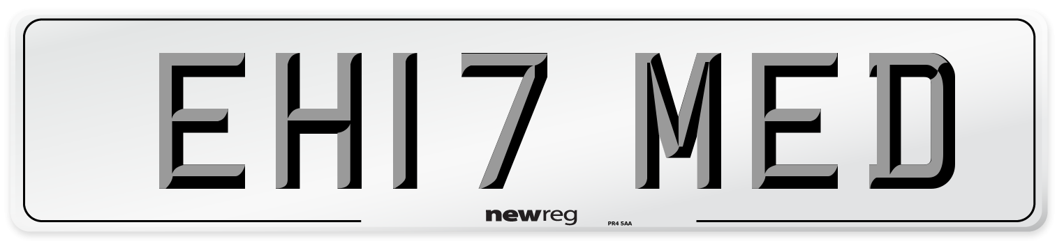 EH17 MED Number Plate from New Reg